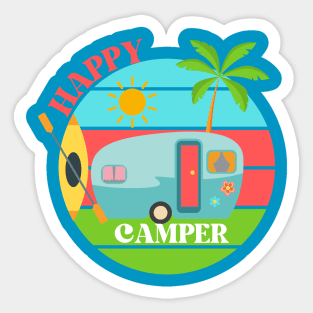 Happy Camper Sticker